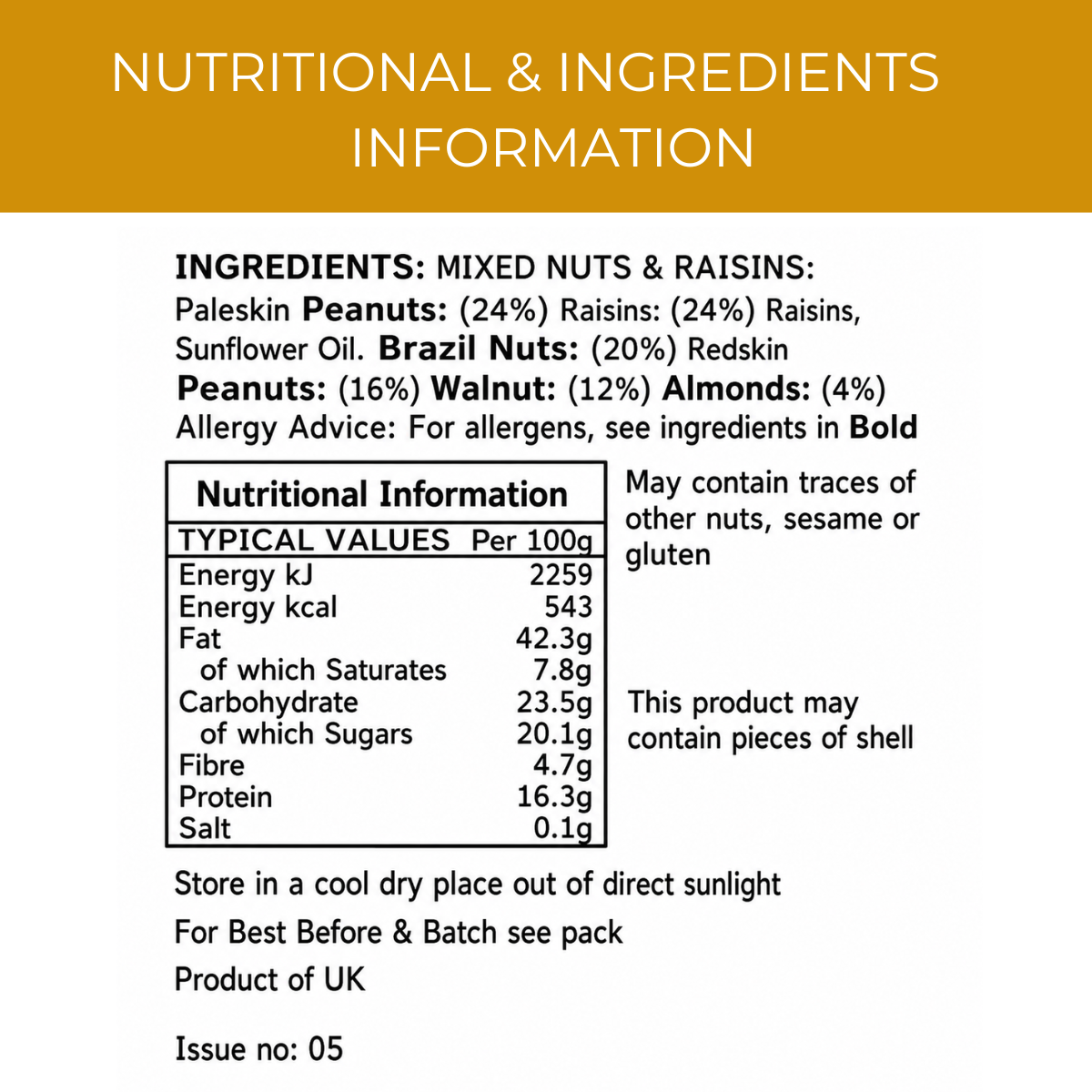 Bulk Mixed Nuts & Raisins 500g - Image 9